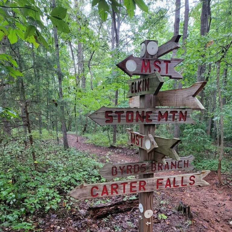 Trail sign.