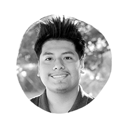 A black and white headshot of Nicolas Puertos Fernandez